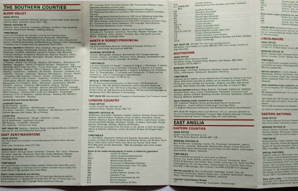 The individual NBC subsidiarys list their availability in the 'Wanderbus Ticket' leaflet.