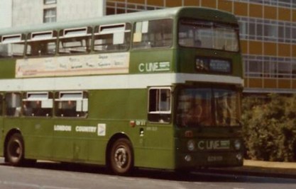 A London Country 'AN' Leyland Atlantean, one of Crawley's allocation decorated for the town's 'C Line' network of local services.